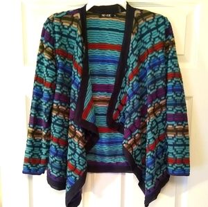 NIC+ZOE multicolor cardigan size 2 Petite